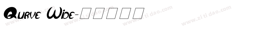 Qurve Wide字体转换